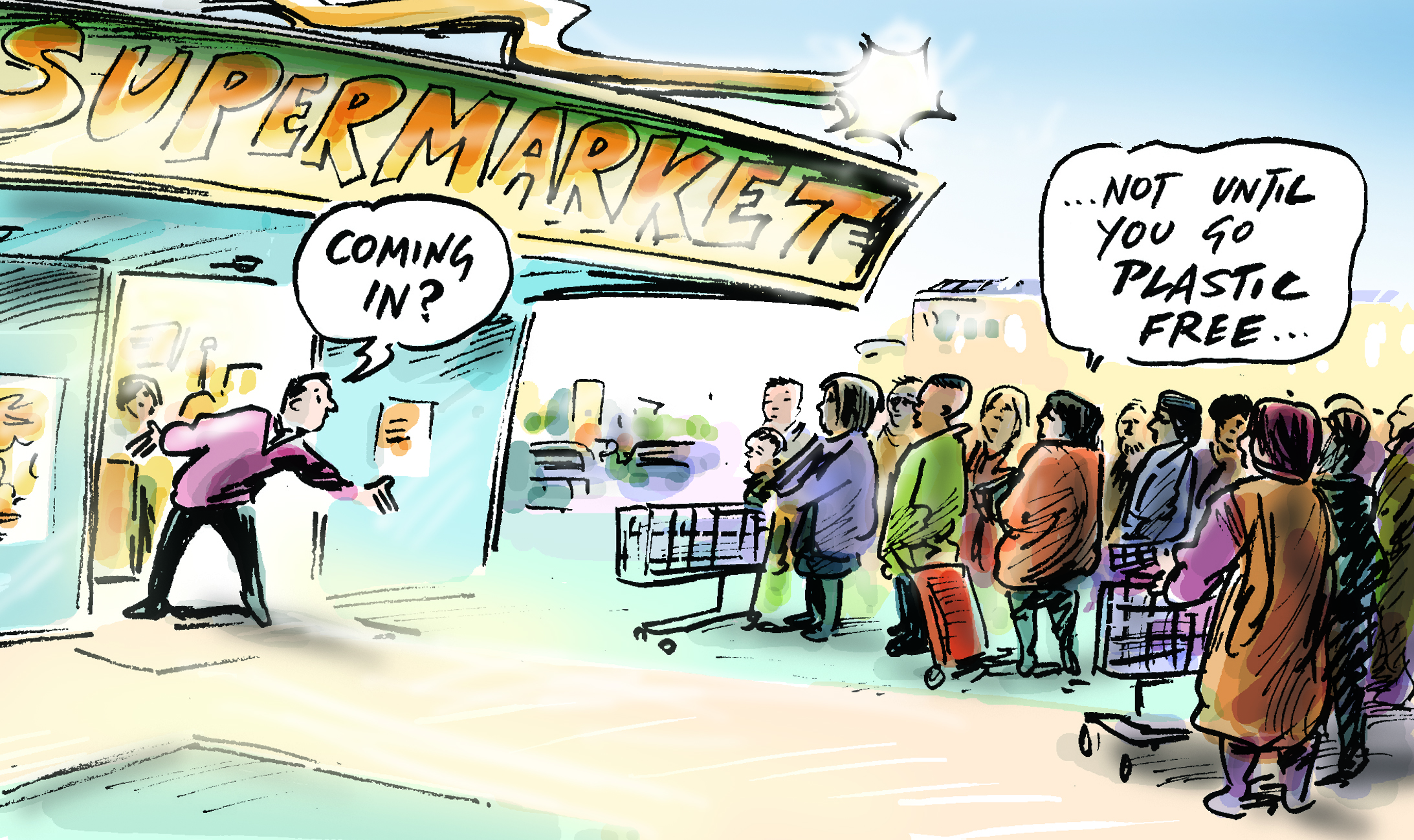 Which supermarkets use the most and least plastic? Environment and